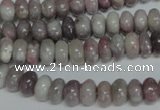CTO237 15.5 inches 5*8mm rondelle pink tourmaline gemstone beads