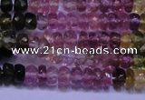 CTO302 15.5 inches 2*3mm faceted rondelle tourmaline beads