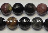 CTO31 15.5 inches 14mm faceted round natural tourmaline beads