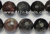 CTO33 15.5 inches 12mm faceted round natural tourmaline beads