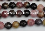 CTO358 15.5 inches 9mm round natural tourmaline gemstone beads