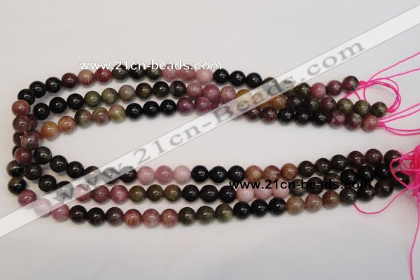 CTO366 15.5 inches 9mm round natural tourmaline gemstone beads