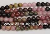 CTO371 15.5 inches 5mm round natural tourmaline gemstone beads