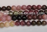 CTO372 15.5 inches 6mm round natural tourmaline gemstone beads