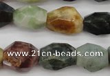 CTO384 15.5 inches 12*16mm – 16*25mm faceted nuggets tourmaline beads