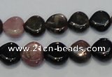 CTO41 15.5 inches 12*12mm heart natural tourmaline beads wholesale