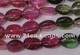 CTO420 15 inches 6*7mm oval natural tourmaline beads wholesale