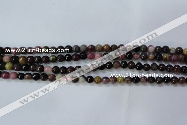 CTO453 15.5 inches 6mm round natural tourmaline gemstone beads