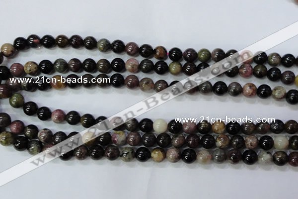 CTO454 15.5 inches 8mm round natural tourmaline gemstone beads