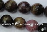 CTO466 15.5 inches 11mm faceted round natural tourmaline gemstone beads