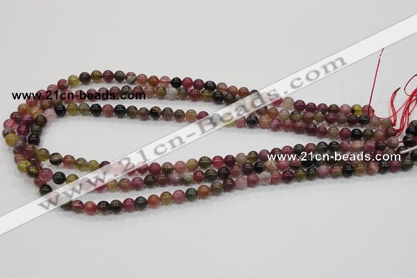 CTO60 15.5 inches 4mm round natural tourmaline gemstone beads