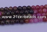 CTO620 15.5 inches 4mm round tourmaline gemstone beads wholesale