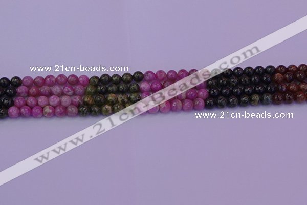 CTO626 15.5 inches 5mm round tourmaline gemstone beads wholesale