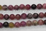 CTO63 15.5 inches 7mm round natural tourmaline gemstone beads