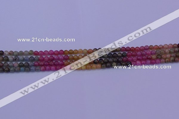 CTO631 15.5 inches 5mm round tourmaline gemstone beads wholesale