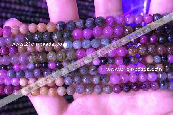 CTO666 15.5 inches 5mm round natural tourmaline gemstone beads