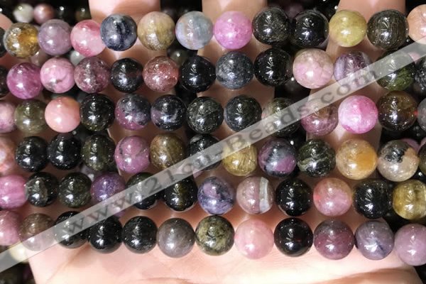 CTO688 15.5 inches 8mm round tourmaline beads wholesale