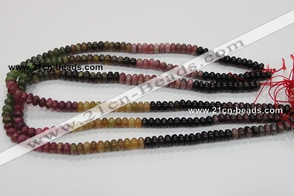 CTO69 15.5 inches 5*8mm rondelle natural tourmaline gemstone beads