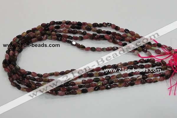 CTO70 15.5 inches 5*6mm nuggets natural tourmaline gemstone beads