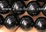 CTO702 15.5 inches 8mm round black tourmaline beads wholesale