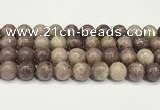 CTO723 15.5 inches 12mm round Chinese tourmaline beads