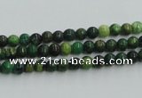 CTP01 15.5 inches 4mm round yellow green pine gemstone beads wholesale