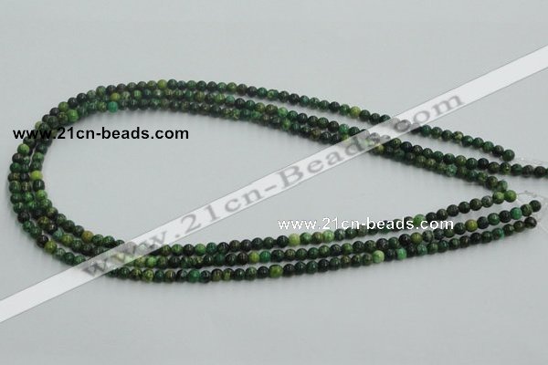 CTP01 15.5 inches 4mm round yellow green pine gemstone beads wholesale