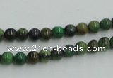 CTP02 15.5 inches 6mm round yellow green pine gemstone beads wholesale