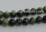 CTP03 15.5 inches 8mm round yellow green pine gemstone beads wholesale