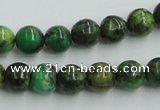 CTP04 15.5 inches 10mm round yellow green pine gemstone beads wholesale