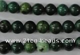 CTP202 15.5 inches 8mm round yellow pine turquoise beads wholesale