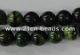 CTP203 15.5 inches 10mm round yellow pine turquoise beads wholesale