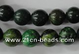 CTP204 15.5 inches 12mm round yellow pine turquoise beads wholesale