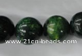 CTP207 15.5 inches 18mm round yellow pine turquoise beads wholesale