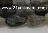 CTR120 15.5 inches 10*20mm faceted teardrop labradorite beads