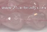 CTR158 15.5 inches 12*16mm faceted teardrop rose quartz beads