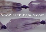 CTR210 15.5 inches 15*25mm - 16*40mm faceted teardrop ametrine beads