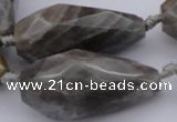 CTR214 15.5 inches 15*25mm - 16*40mm faceted teardrop labradorite beads