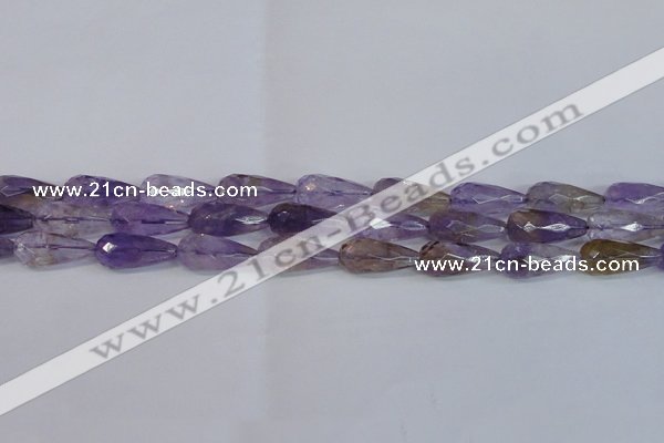 CTR300 15.5 inches 12*25mm faceted teardrop natural ametrine beads