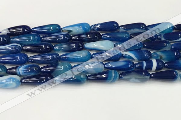 CTR405 15.5 inches 8*20mm teardrop agate beads wholesale