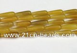 CTR415 15.5 inches 10*30mm teardrop agate beads wholesale