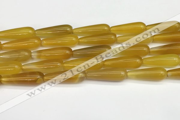 CTR415 15.5 inches 10*30mm teardrop agate beads wholesale