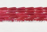 CTR419 15.5 inches 10*30mm teardrop agate beads wholesale