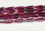 CTR420 15.5 inches 10*30mm teardrop agate beads wholesale