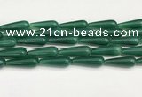 CTR433 15.5 inches 10*30mm teardrop agate beads wholesale