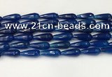 CTR442 15.5 inches 8*20mm faceted teardrop agate beads wholesale