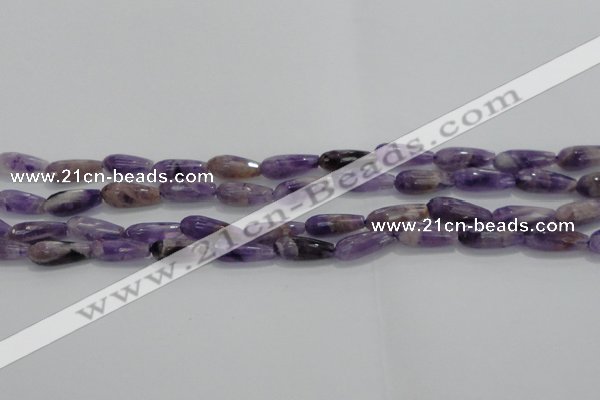 CTR71 15.5 inches 6*16mm faceted teardrop dogtooth amethyst beads