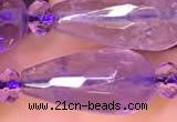 CTR713 15 inches 8*16mm faceted teardrop ametrine beads