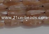 CTR73 15.5 inches 6*16mm faceted teardrop moonstone gemstone beads