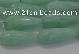 CTR98 15.5 inches 8*20mm faceted teardrop jade gemstone beads